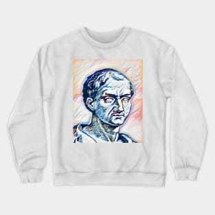 Anicius Manlius Severinus Boethius Colourful Portrait | Boethius Artwork 12 Crewneck Sweatshirt